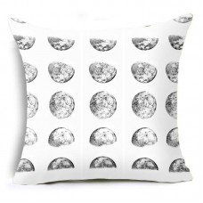 18&apos;&apos; Polyester Moon pillow case cover sofa car waist cushion cover Home Decor   132745108588